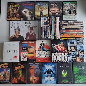 LOTES/CONJUNTOS DE DVD Elija 1: David Lynch, Terror, Kubrick, años 70, 80, 90, 2000, Colección Criterion, Antología Rocky, Colección James Bond