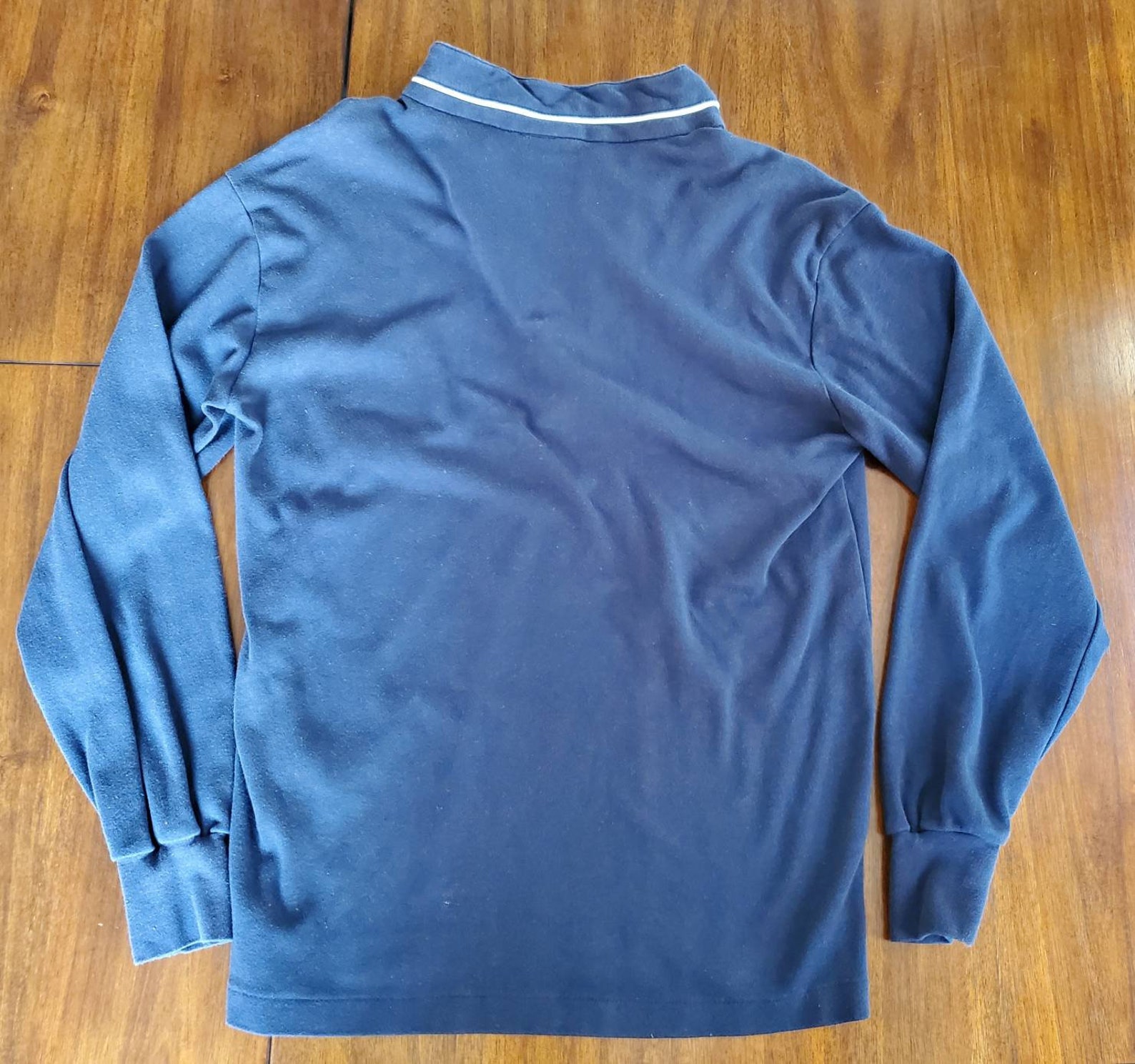 Vintage 80's SKYR Men's Fashion Long Sleeve Shirt Navy - Etsy