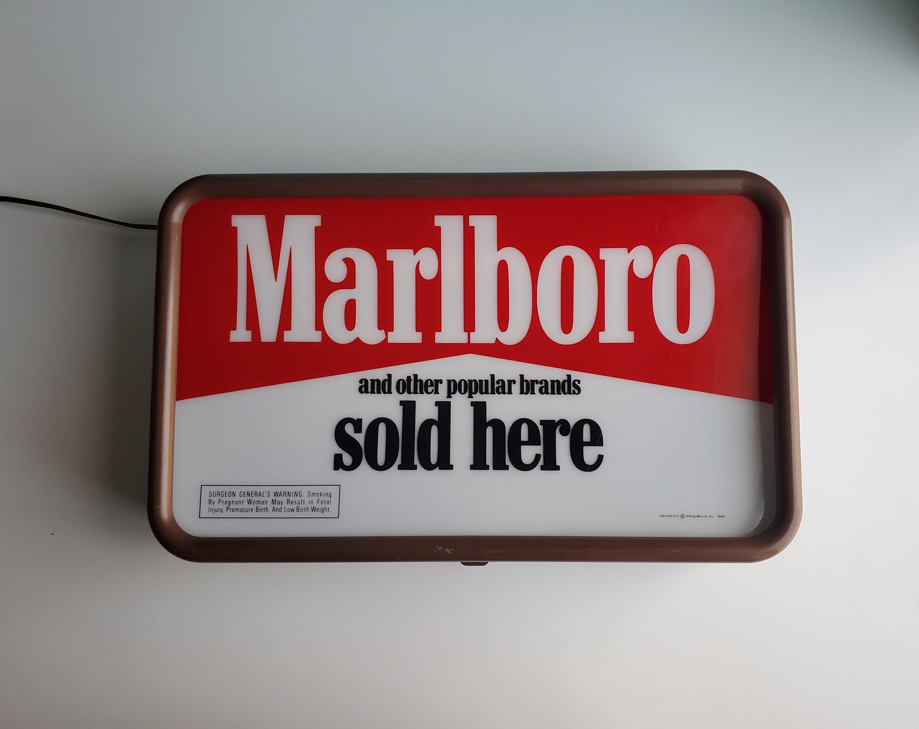 U.S.A 90's vintage Marlboro マルボロ サイン看板 Marlboro Sign, Vintage Tin Marlboro Sign, Classic Logo | eBay