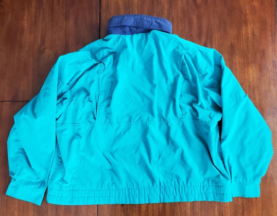 Vintage 80's Teal Coat JC Penney The Fox Collecti… - image 9