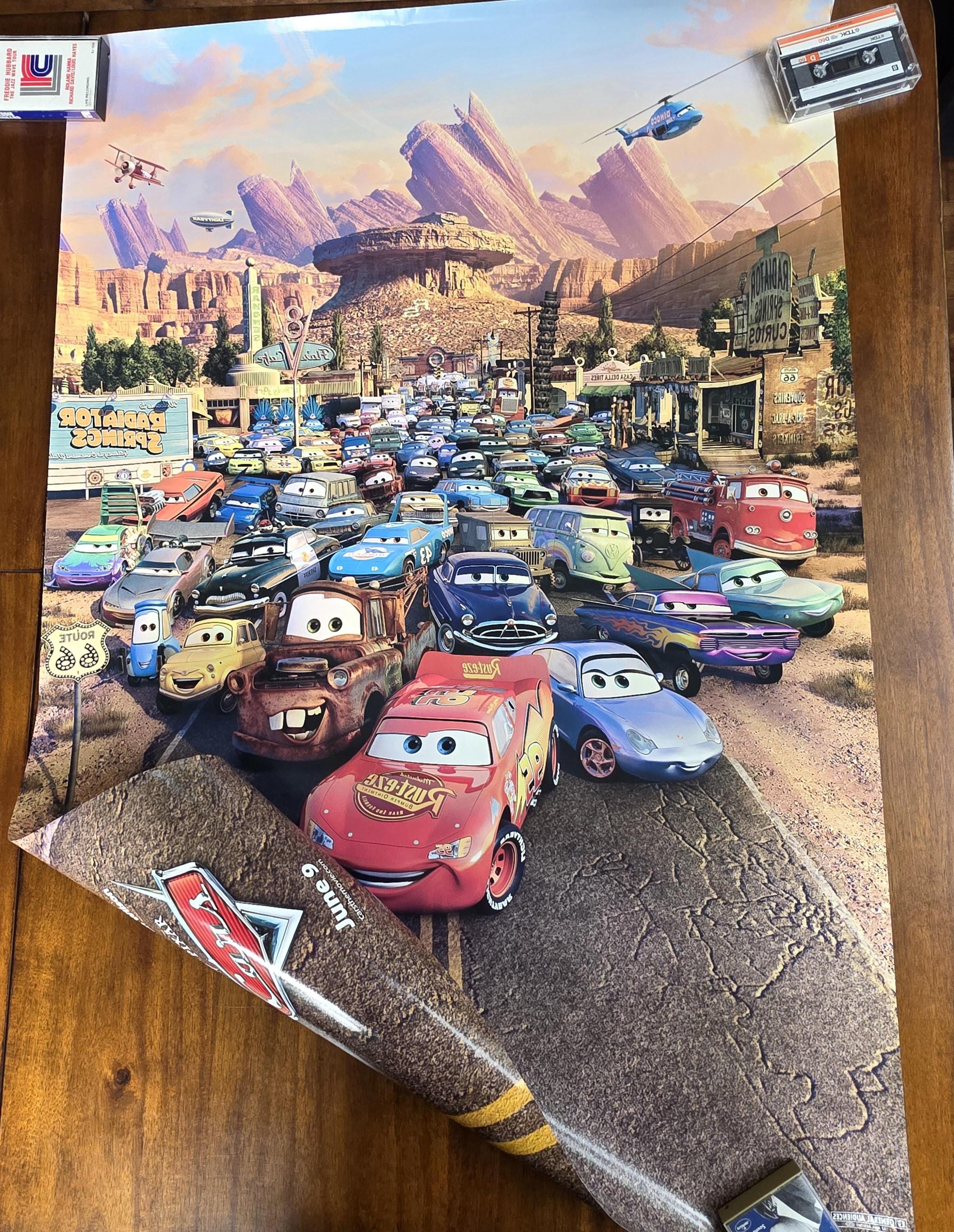 カーズ 2006 オリジナル両面ポスター 40x27インチ 幅 ディズニー