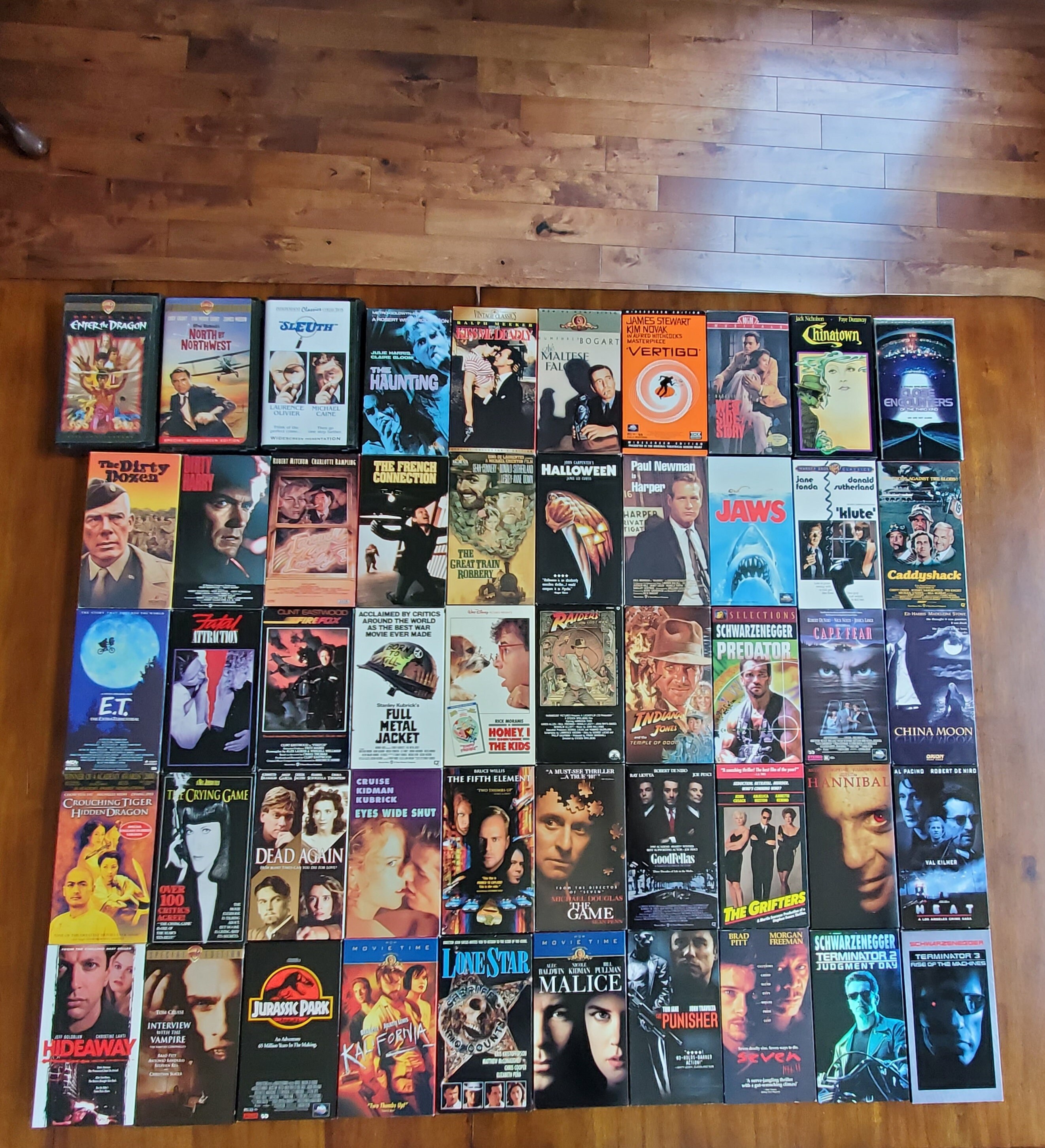 Like New VHS Collection PICK ONE: E.T., Eyes Wide Shut, Halloween, the Haunting, Heat, Jaws, Klute, Jurassic Park, Predator, Seven, Vertigo - Etsy Like New VHS Collection PICK ONE: E.T., Eyes Wide Shut, Halloween, the Haunting, Heat, Jaws, Klute, Jurassic Park, Predator, Seven, Vertigo - Etsy