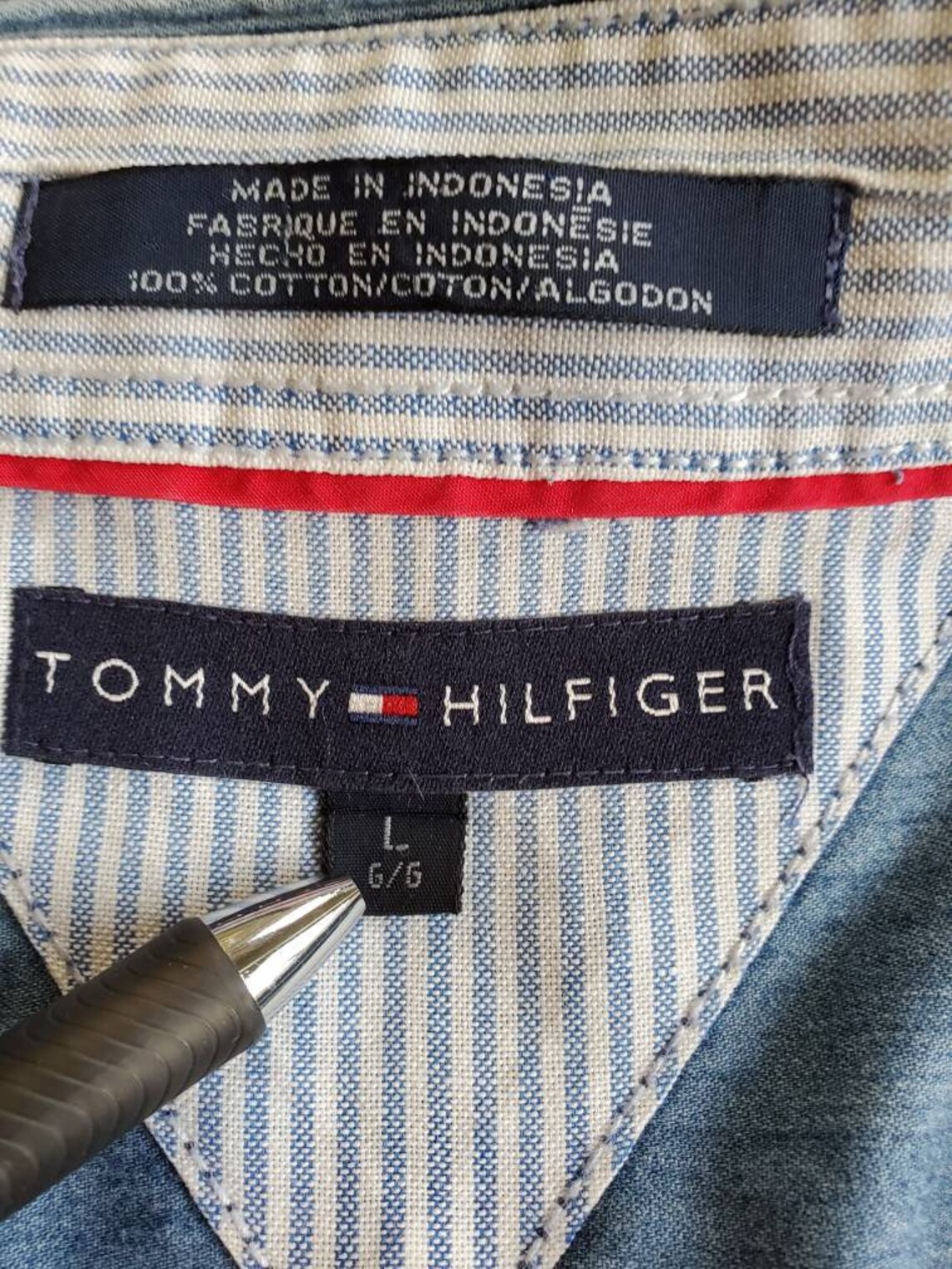 tommy hilfiger letter jeans
