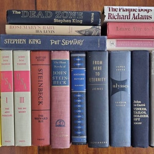 Vintage Hardcover Books PICK 1: 1st Editions, Pet Sematary, The Dead Zone, The Thin Red Line, Rosemary&#39;s Baby, Tinker, Tailor, Soldier, Spy