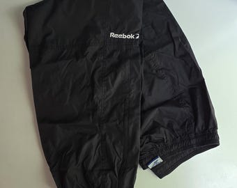 Vintage Reebok Warm-up Sweatpants Vintage 90's Black XXL