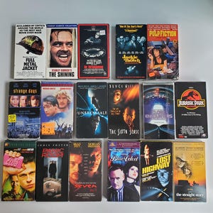 Film Directors Pick 1 VHS Lot: Stanley Kubrick, David Lynch, Quentin Tarantino, David Fincher, Steven Spielberg, Kathyrn Bigelow, Shyamalan
