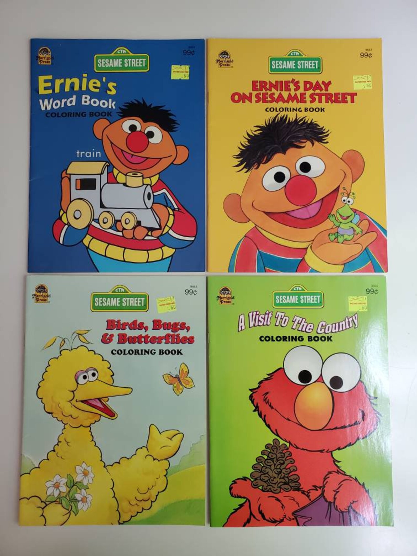 Lot of Vintage Sesame Street Coloring Books 5: Dinosaur Days - Etsy