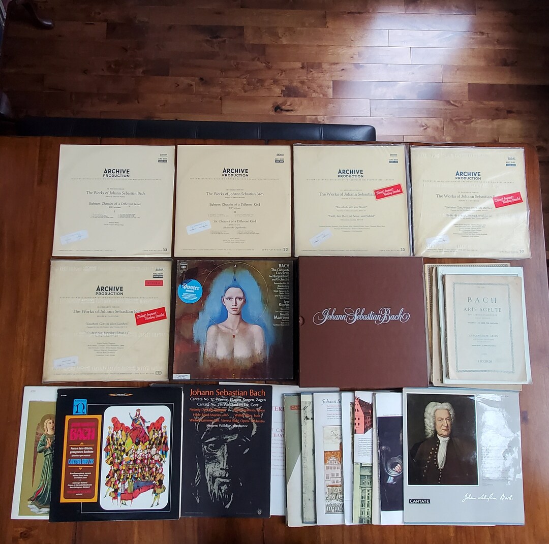 Johann Sebastian Bach Vinyl Classical Record Collection Lot of 20