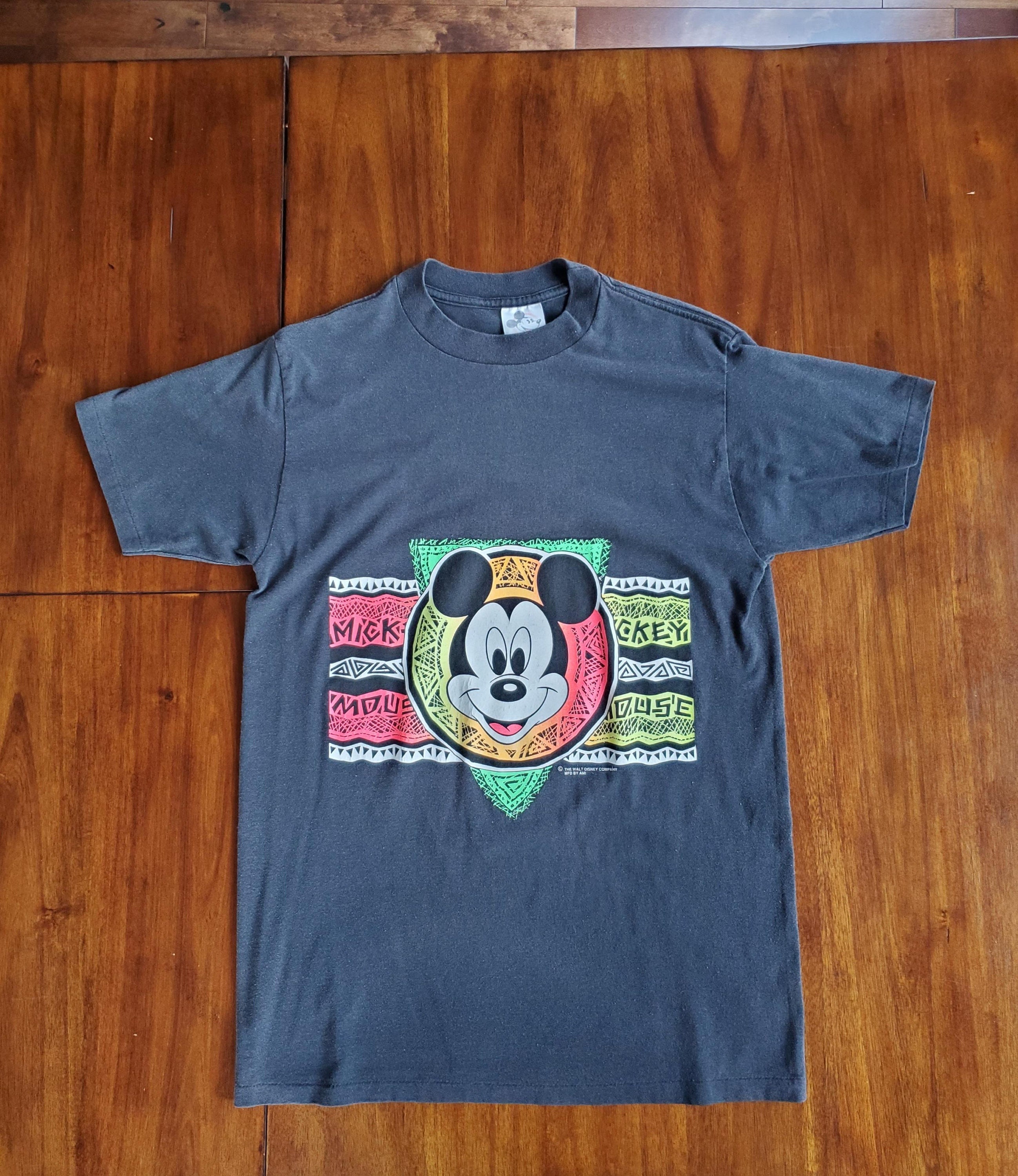 Vintage Mickey Mouse T-shirt Distressed Single Stitch Vintage T