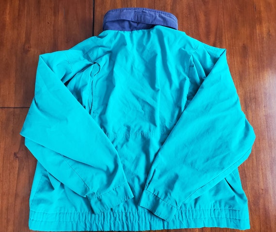 Vintage 80's Teal Coat JC Penney The Fox Collecti… - image 10
