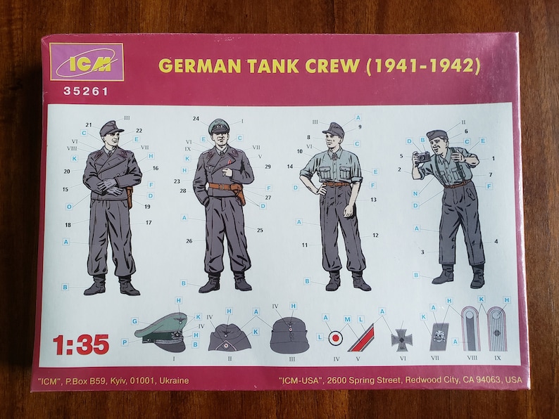ICM 1941-42 German Tank Crew 1:35 Scale New Sealed Soviet Tank Crew World War II 1979-88 Cold War Miniatures PICK 1