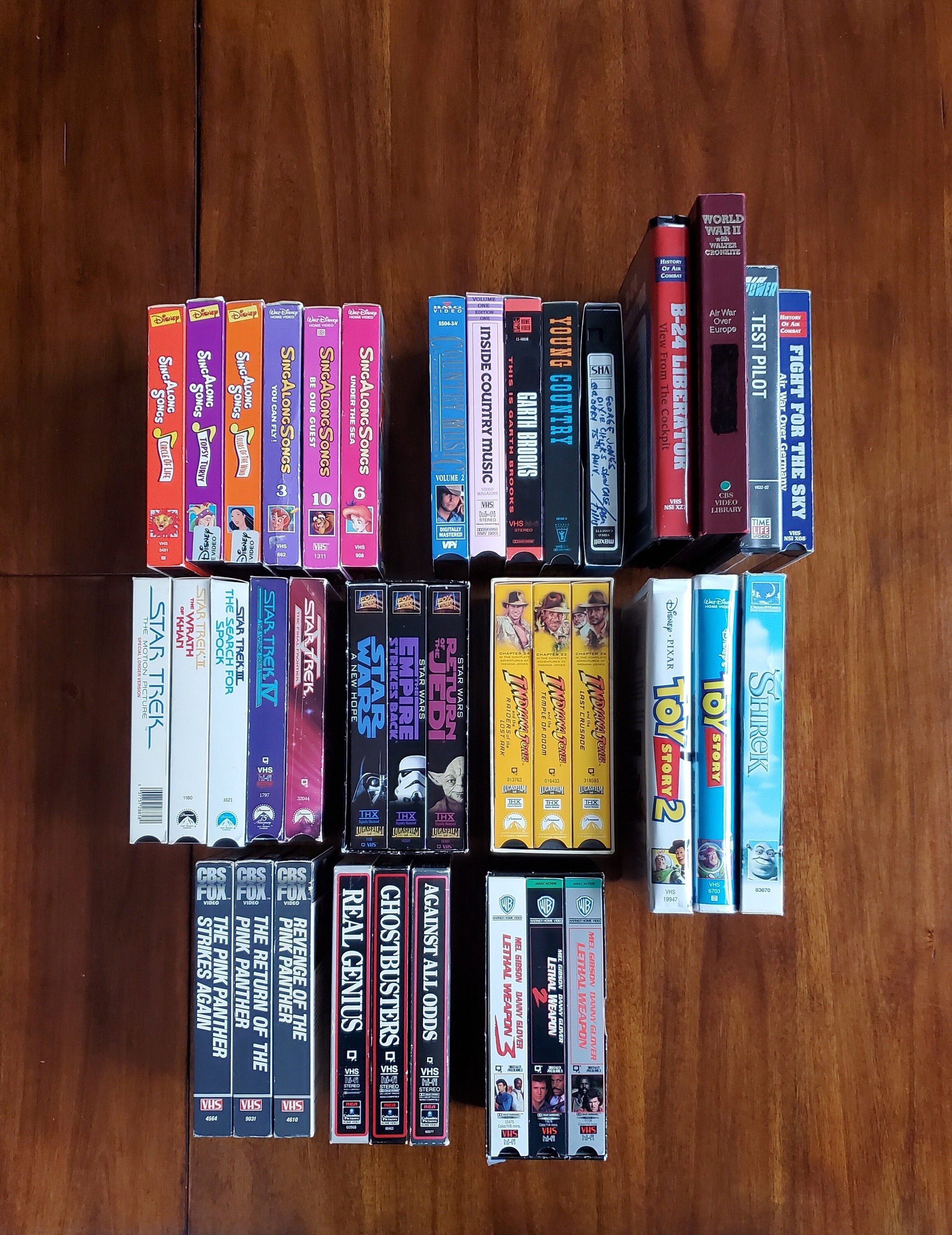 VHS Sets PICK 1: Star Wars Trilogy, Star Trek I-V, Lethal Weapon Trilogy, Indiana Jones Trilogy, Toy Story 12 Shrek, Disney, Air Combat - Etsy VHS Sets PICK 1: Star Wars Trilogy, Star Trek I-V, Lethal Weapon Trilogy, Indiana Jones Trilogy, Toy Story 12 Shrek, Disney, Air Combat - Etsy