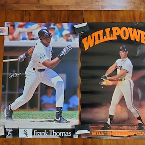 Vintage MLB-posters honkbalspeler Keuze 1: WillPower Will "The Thrill" Clark 1989, Frank Thomas, Nike 1983 Penguin Power met Ron Cey*