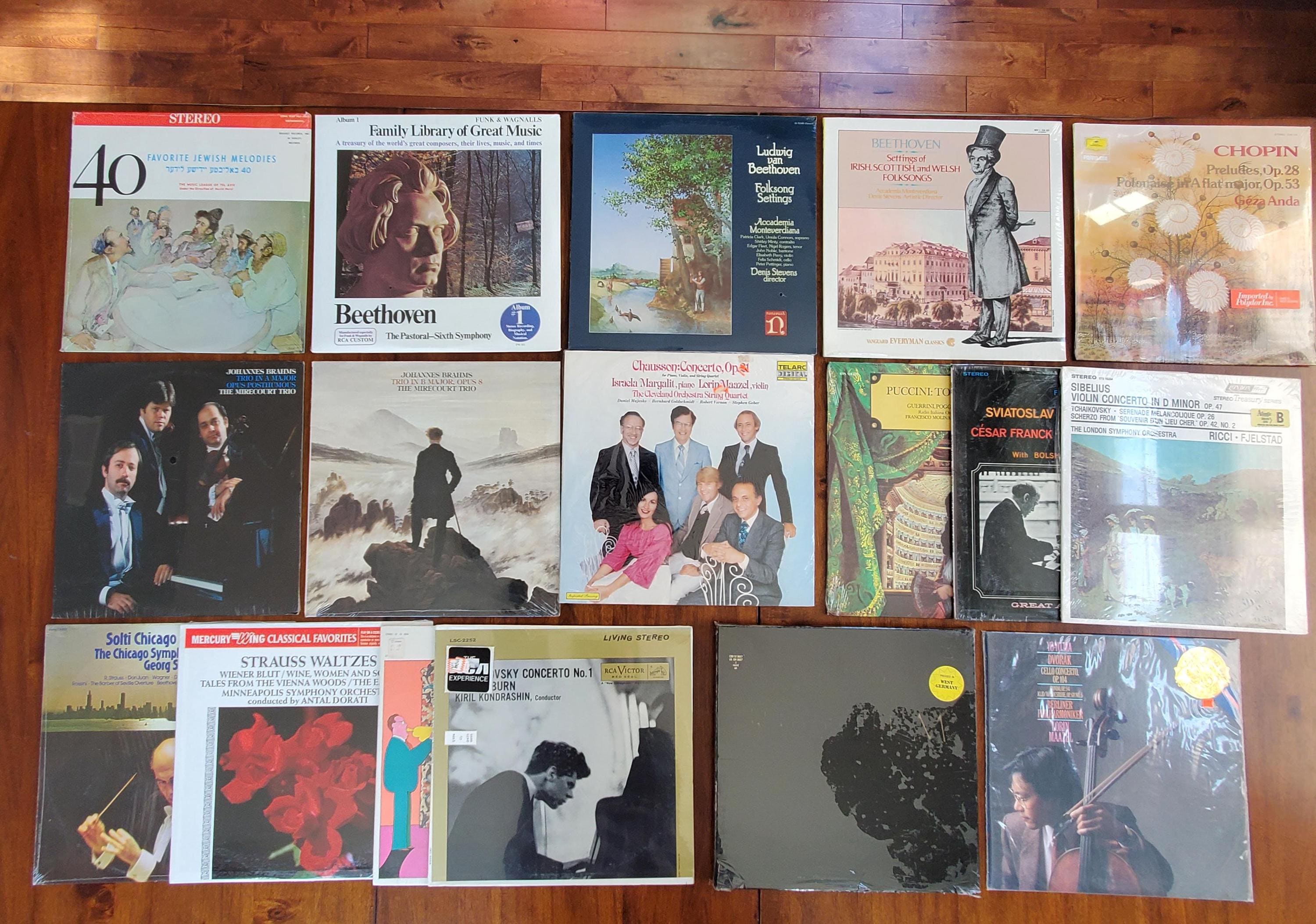 Sealed Classical Music Vinyl Records PICK 1: Beethoven, Brahms, Chopin, Sibelius, Strauss, Yo-Yo Ma, Piano, Cello, Violin, Opera, etc.