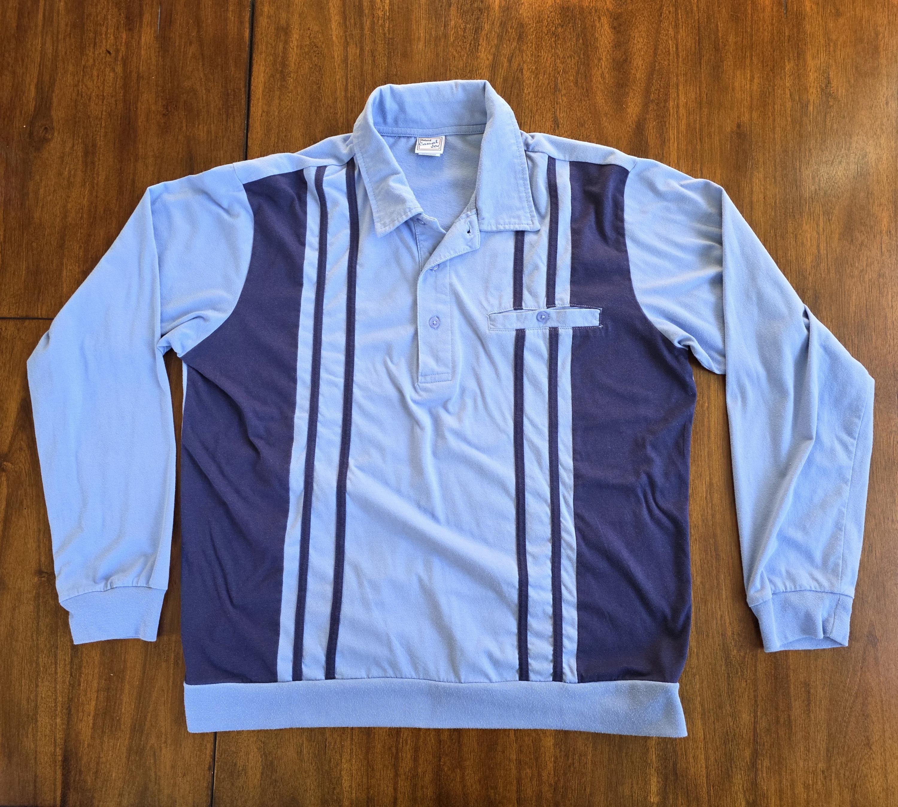 haband dress shirts Haband Men's Blue Lightweight Vented Long Sleeve Shirt