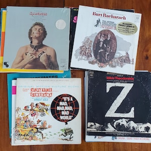 Vinyl Lot Movie Soundtracks 21 Records VG+ Condition or Better: Butch Cassidy & The Sundance Kid, Prime of Miss Jean Brodie, Spartacus