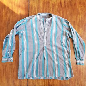 Get Some Vintage Calvin Klein 1/2 button up shirt Band Collar Tag Size Large (16-16 1/2)
