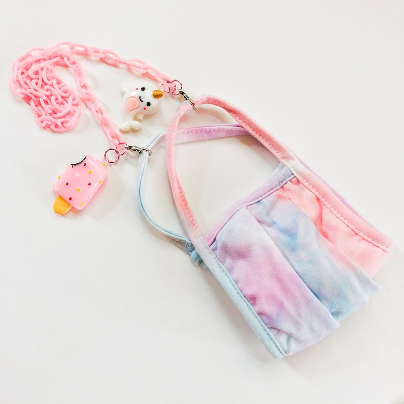 Cupcake Charm Necklace or Face Mask Chain Charms