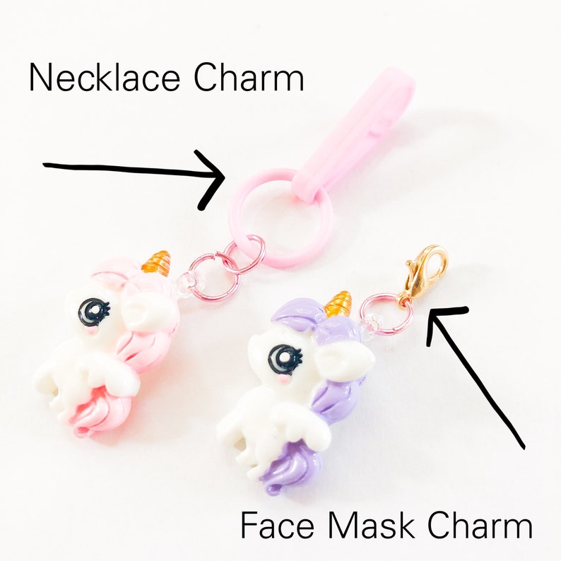 Cupcake Charm Necklace or Face Mask Chain Charms