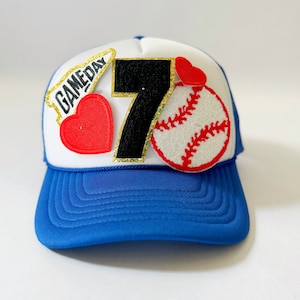 CUSTOMIZABLE Baseball Trucker Hat- Design #2 Build Your Own Sports Trucker Hat