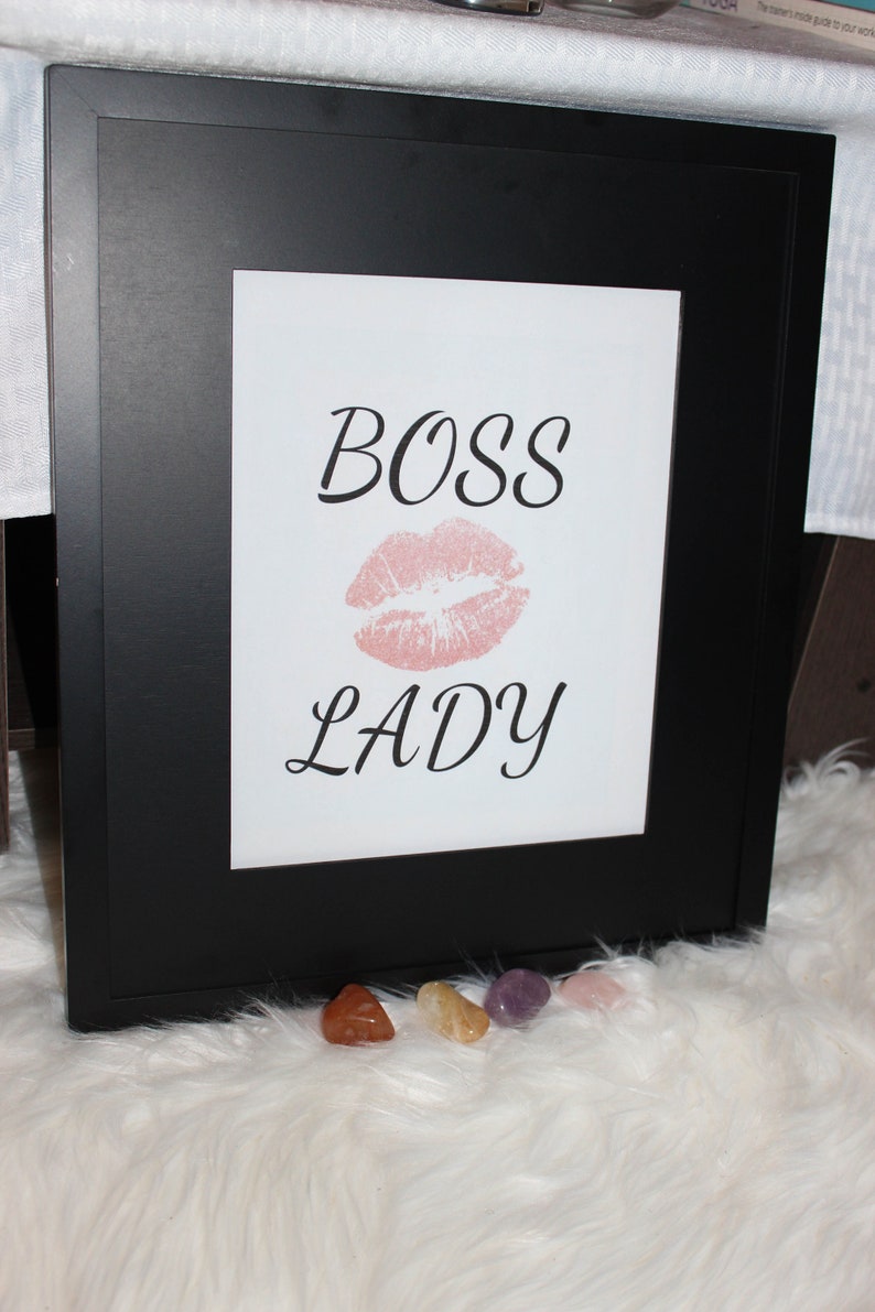 Boss Lady Printable Wall Art Inspirational Print Wall | Etsy