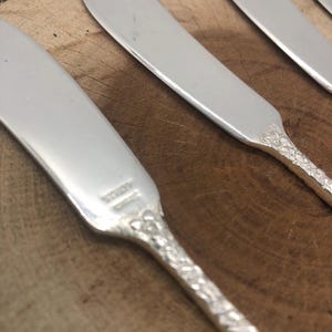 Butter Knife Vintage Antique (1900) Stieff Sterling Silver Rose No Monogram 6” Long