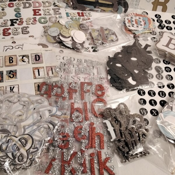 Chipboard Letters Etsy