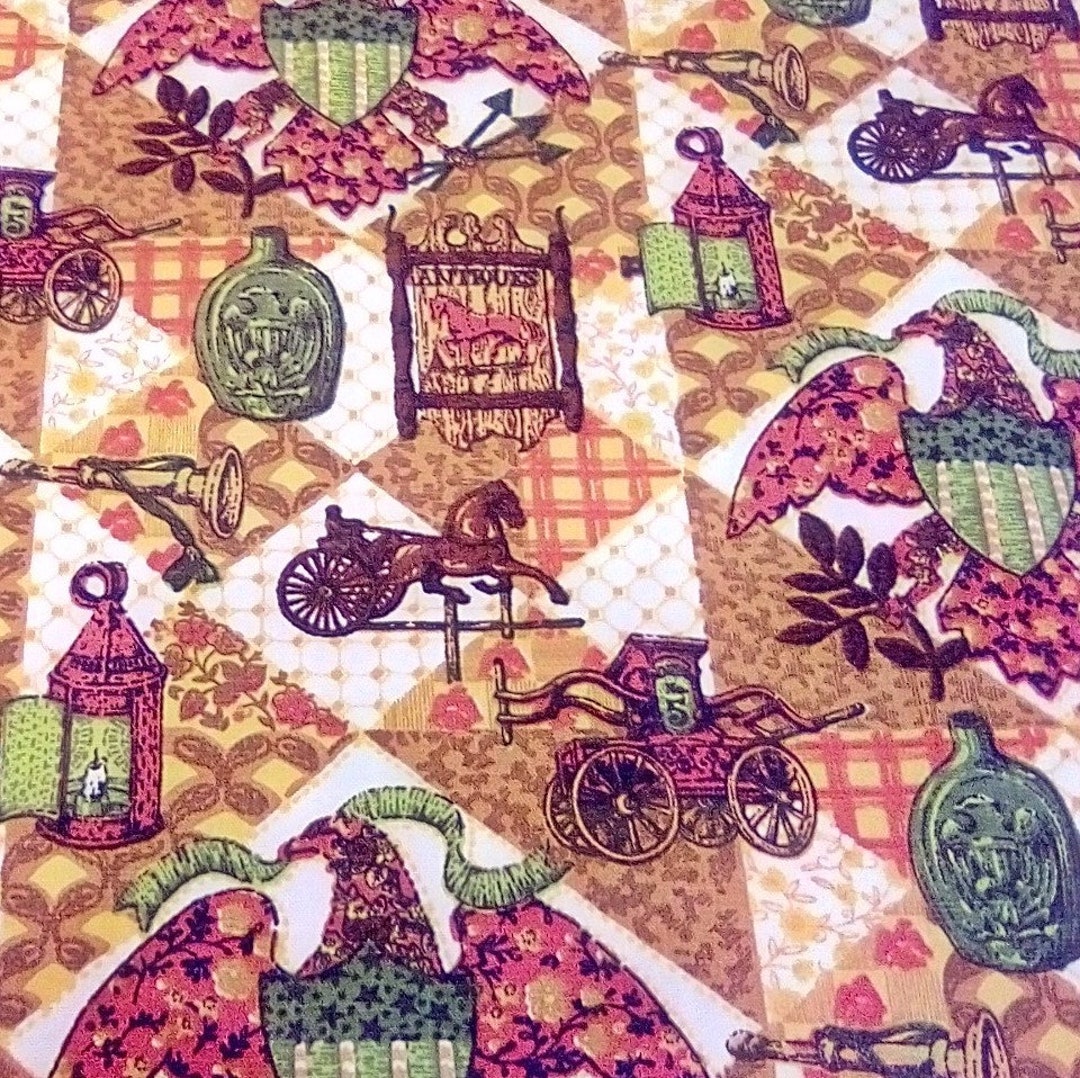 Retro Upholstery Fabric From 5th Avenue Designs Inc Rustic Etsy