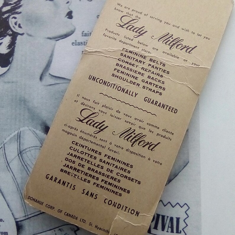 Bra Repair Kit Vintage Lingerie Sewing Supply Notions 1950s Etsy Canada