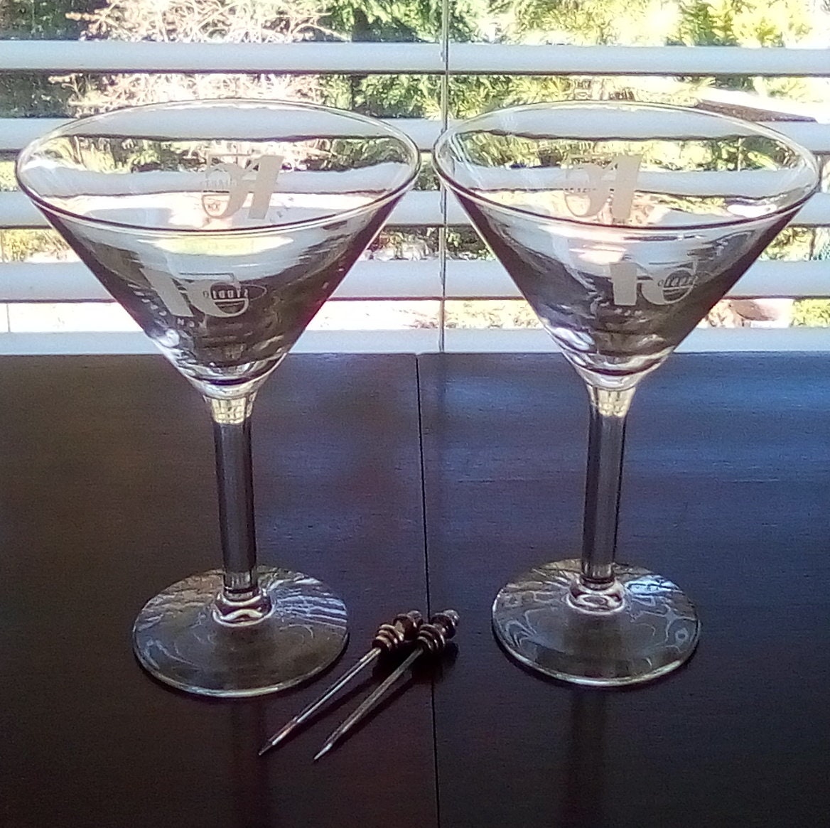  Personalized Martini Glass Set of 2, 9.25 oz