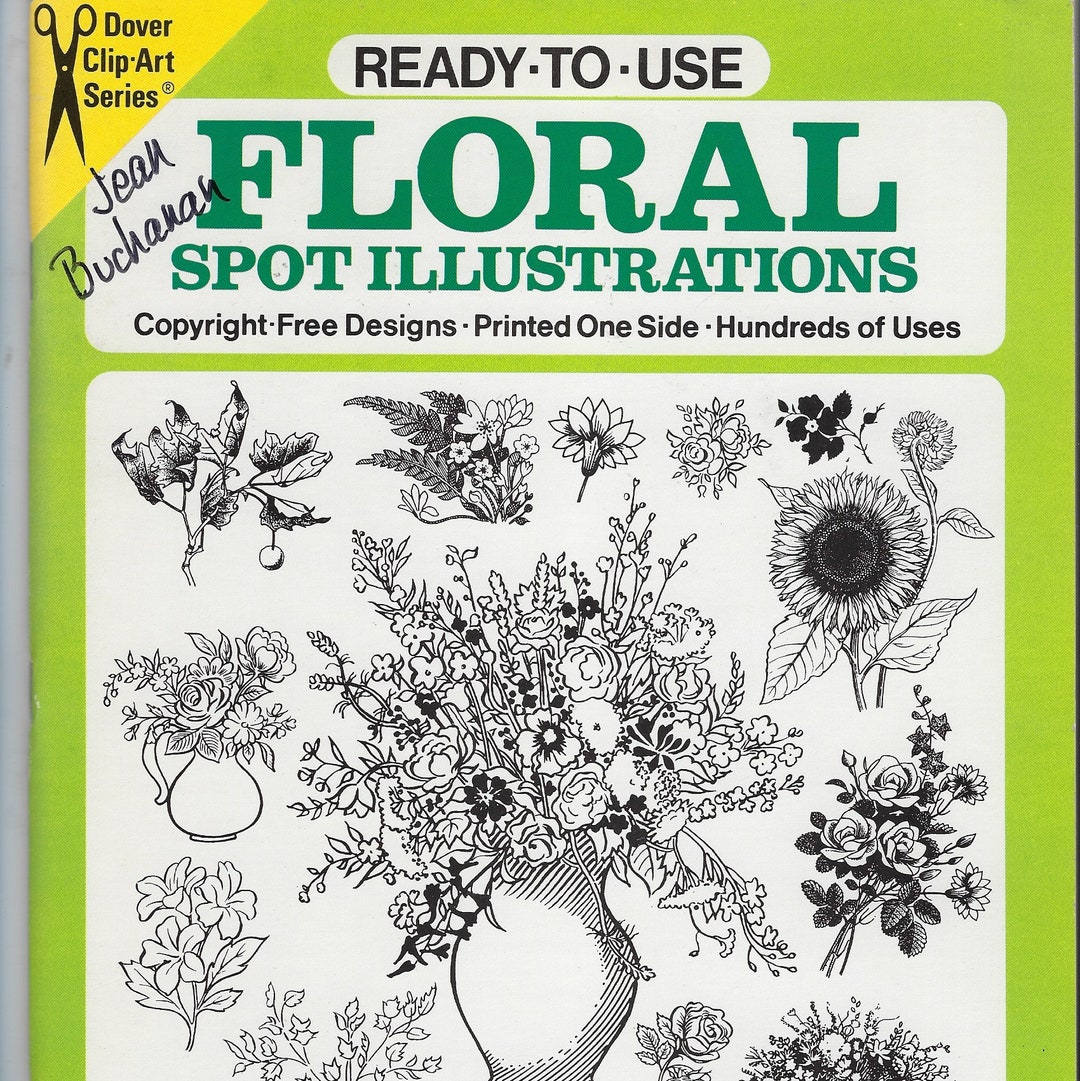 Dover Clip-art Floral Spot Illustrations Ready to Use Copyright Free ...