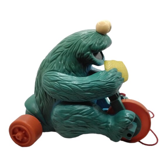 Vintage Playskool Cookie Monster Pull Toy Made of Hard Plastic - Etsy