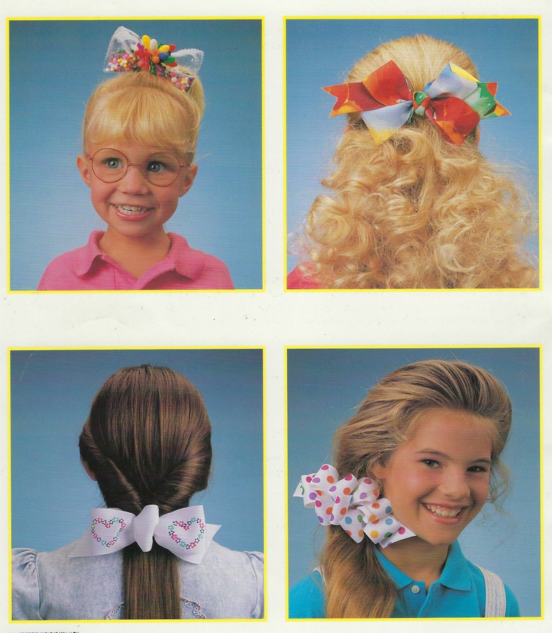 Hair Bows for Kids Instruction Book for Making Hair Accessories for Girls Vintage 1990