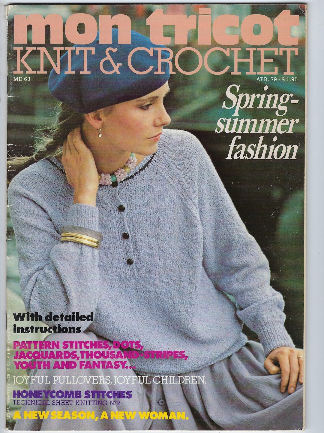 Mon Tricot Knit Crochet Magazine From April 1979 Spring And Summer Fashion Pre Owned Very Good Mon Tricot Knit Crochet Magazine From April 1979 Spring And Summer Fashion Pre Owned Very Good