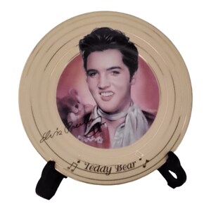 Vintage Elvis "Teddy Bear" Bradex Plate No. 14444A Limited Edition 1997 Bradford Exchange - Excellent Condition - BB