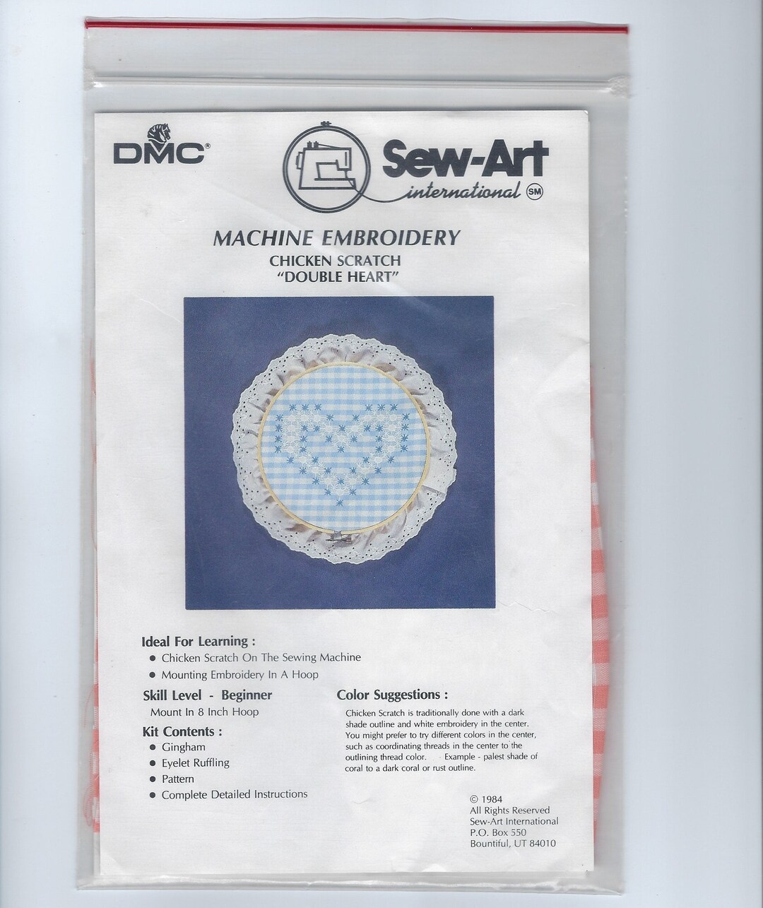 Chicken Scratch Embroidery Kit for Machine Stitching Gingham Etsy