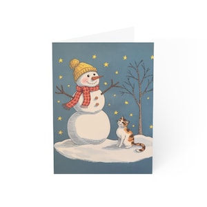 Weihnachtszeit Grußkarten - Urlaub Festliche Weihnachten Briefpapier für Familie und Freunde, Briefpapier, Winter Saison Grußkarten,