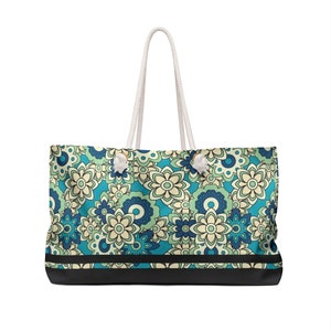 Womens Companion Large Bag, Shopping Tote Bag, Floral Pattern Large Tote Bag, Oversized Carrying Tote Bag, Casual Unisex Tote Bag