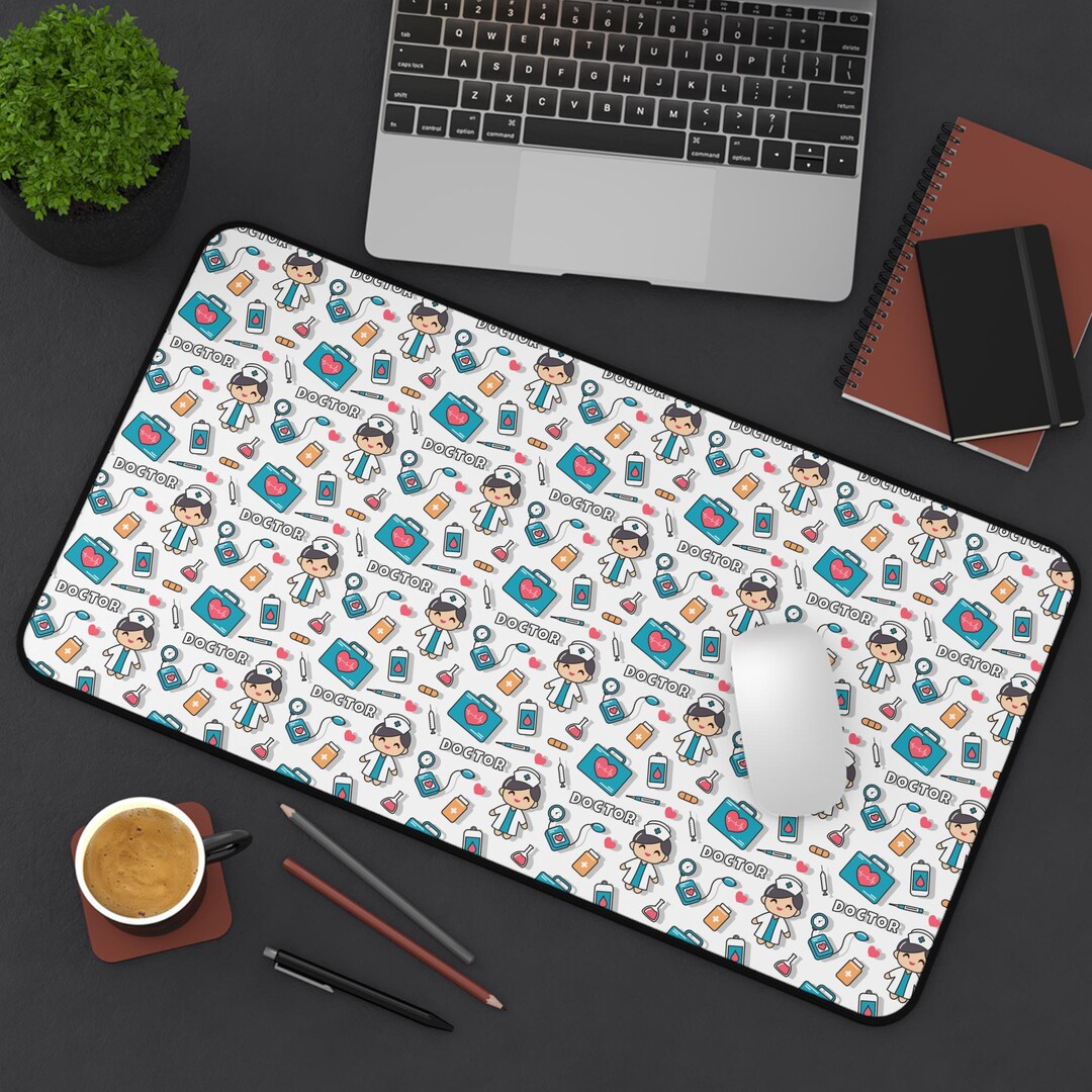 Health Theme Desk Mat - Doctor, Hospital, Medicine, Pharmacist, Gift ...