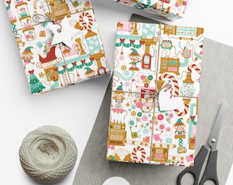 Cartoon Kids Gift Wrap: Colorful Birthday Party Wrapping Paper