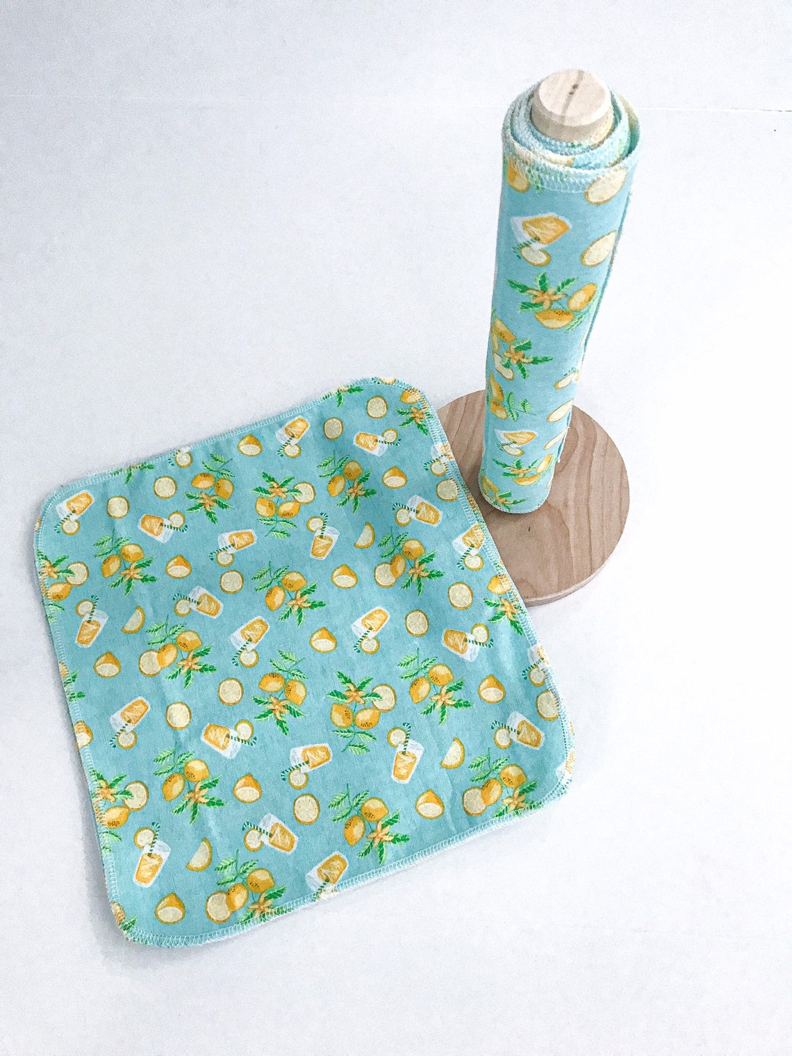 18 Lemonade Print Paper Towels 100 Cotton Flannel Cloth Etsy