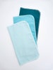 12 Teal Paper Towels, Cotton Paperless Towels, Single Ply Reusable Paper Towels 