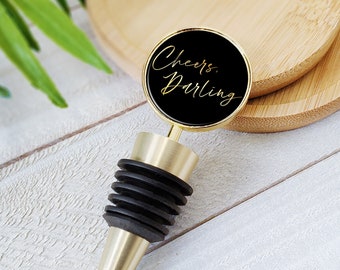 Wine Bottle Stopper | Cheers Darling - Wine Stopper