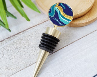 Wine Stopper | Marble Luxe - Wine Bottle Stopper