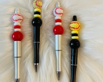 Beaded Baseball Pen, Novelty Sports Gift