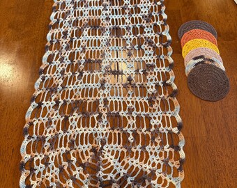 Custom order Table Runner and Coasters.