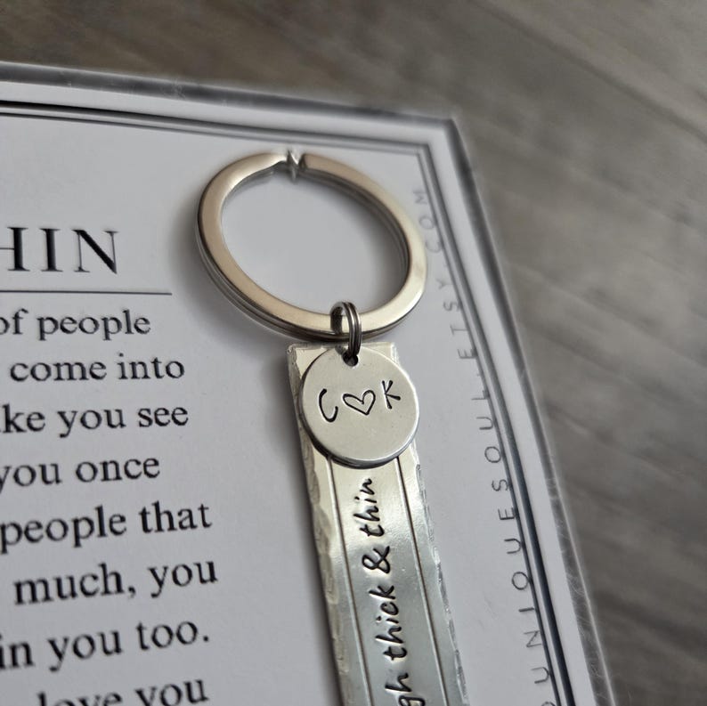 Through Thick And Thin Keychainnull