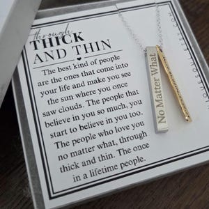 Collar "En las buenas y en las malas" – Regalo para la mejor amiga, llavero de amistad, regalo para amigas que viven lejos, regalo para damas de honor, regalo para hermanas