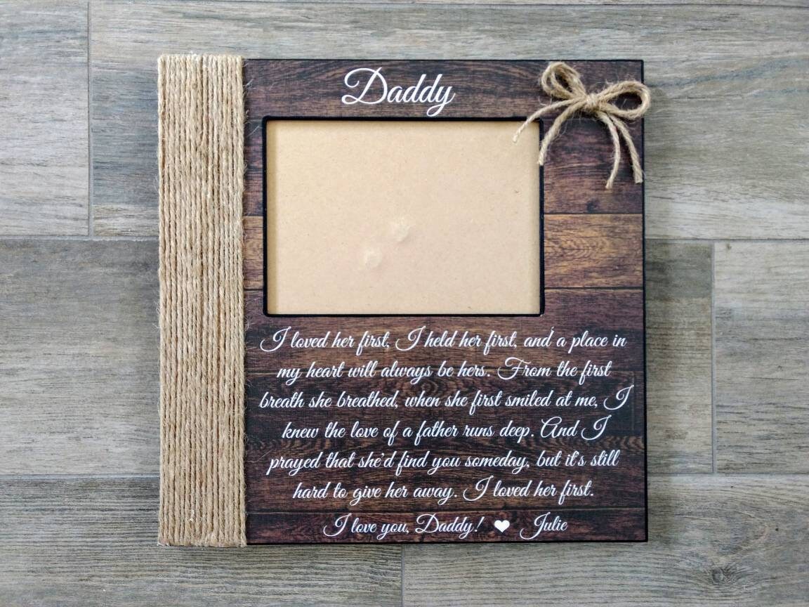 Personalized Song Lyric Picture Frame I Loved Her Etsy