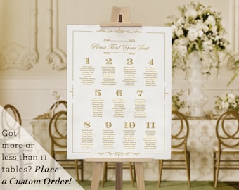 printable wedding table seating chart template gatsby 1920s etsy